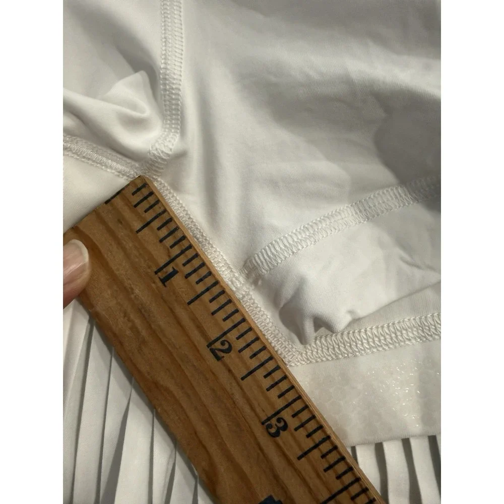 Lululemon Varsity High Rise Pleated Tennis Skirt‎ White Active Sz 4